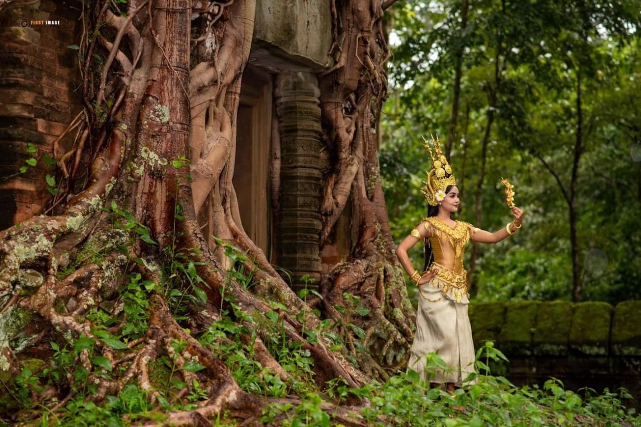 Aspara Dancer at Temple, Siem Reap, Cambodia, Culture