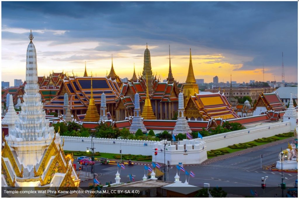 Temple complex Wat Phra Kaew, Vientiane, Laos