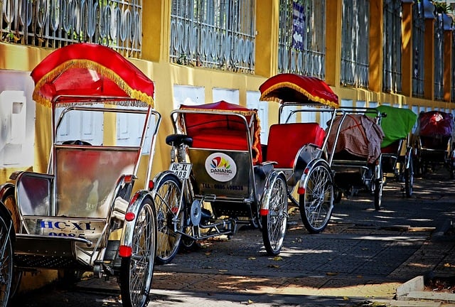 Vietnam, DaNang, Cycle Rickshaw, Transport