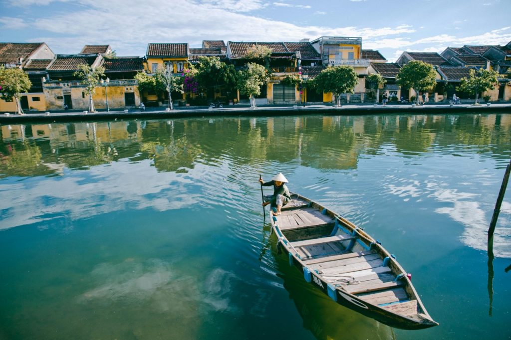 Hoi An, Vietnam, Street, Boat, Water