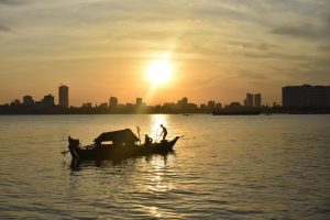 Mekong River, City, Phnom Penh, Cambodia