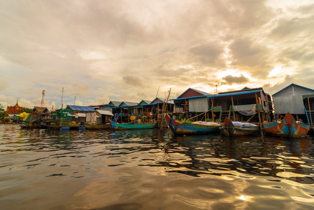 Tonle Sap- Village-Siem Reap, Cambodia